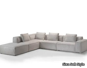 SOFT CUBE - Modular fabric sofa with removable cover _ Siwa Soft Style