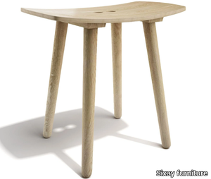 PAUL - Low wooden stool _ Sixay furniture