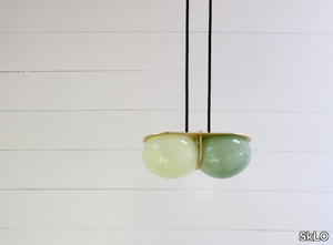 TWIN 3.0 - LED blown glass pendant lamp _ SkLO