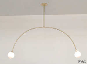 BALANCE 2.0 - Brass pendant lamp _ SkLO