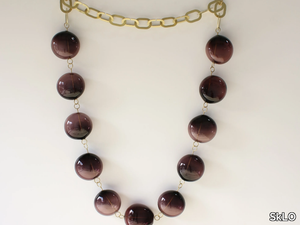 BEAD CHAIN 11 - Blown glass wall decor item _ SkLO