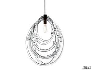 LASSO 1.0 - LED blown glass pendant lamp _ SkLO