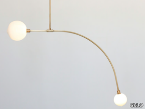 BALANCE 1.0 - Brass and glass LED pendant lamp _ SkLO