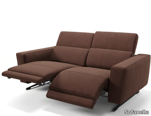 ALESSO - 2 seater sled base fabric sofa _ Sofanella