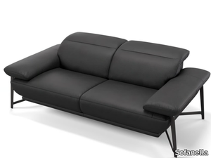 BIANCO - 2 seater leather sofa _ Sofanella