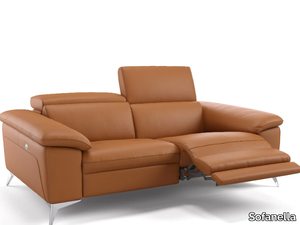 STELLA - 2 seater leather sofa _ Sofanella