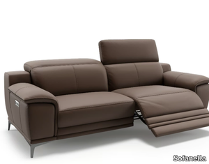 NOVOLI - 3 seater leather sofa _ Sofanella