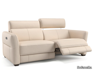 NOVARA - 3 seater leather sofa _ Sofanella