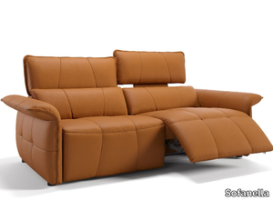 ADRIA - 3 seater leather sofa _ Sofanella