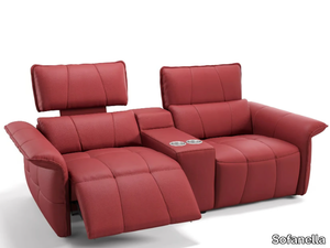 ADRIA KINO - Recliner 2 seater leather sofa _ Sofanella