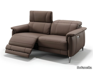 BARLETTA - 2 seater leather sofa _ Sofanella