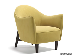 CERINA - Fabric armchair with armrests _ Sofanella