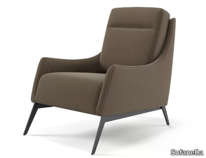 PIANA - Fabric armchair with armrests _ Sofanella