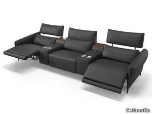 BIENNO KINO - 3 seater leather sofa _ Sofanella