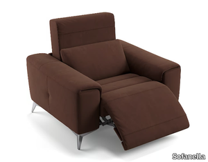 BELLA - Fabric armchair with armrests _ Sofanella