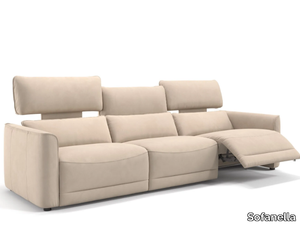 GALA XXL - 3 seater fabric sofa with electric motion _ Sofanella