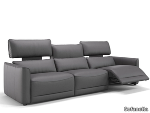 GALA XXL - 3 seater leather sofa _ Sofanella