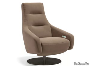 SANTANA - Swivel leather armchair _ Sofanella