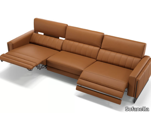 MARA XXL - 3 seater leather sofa _ Sofanella