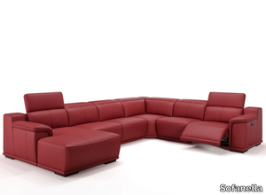 MONTEFINO - Corner leather sofa _ Sofanella