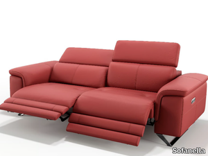 SERRI - 3 seater leather sofa _ Sofanella