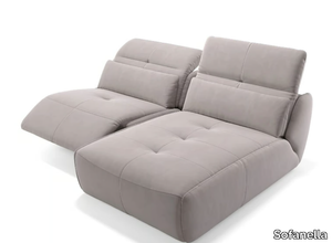 MODICA - Fabric sofa with chaise longue _ Sofanella