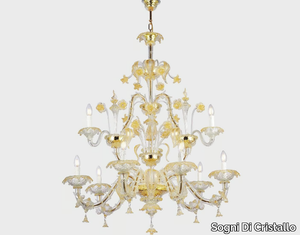 CA' REZZONICO GOLD - Murano glass chandelier _ Sogni Di Cristallo