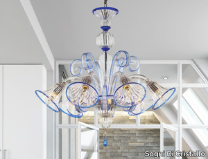 ERMES - Murano glass chandelier _ Sogni Di Cristallo