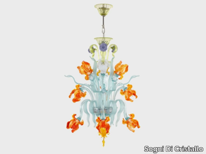 IRIS 9L - Murano glass chandelier _ Sogni Di Cristallo