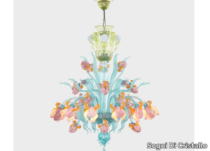 VAN GOGH IRIS ORIGINAL EDITION - Murano glass chandelier _ Sogni Di Cristallo