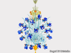 VAN GOGH IRIS DELUXE - Murano glass chandelier _ Sogni Di Cristallo