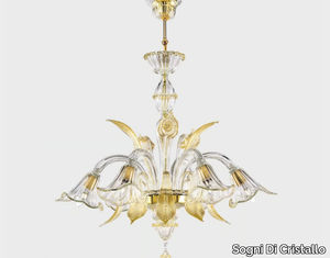 GOLD AFRODITE - Murano glass chandelier _ Sogni Di Cristallo