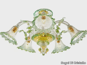 APOLLO DEI DOGI - Murano glass ceiling lamp _ Sogni Di Cristallo
