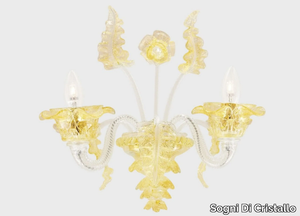ARMONIA D'ORO - Handmade Murano glass wall lamp _ Sogni Di Cristallo