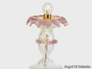 CA' REZZONICO - Handmade Murano glass table lamp _ Sogni Di Cristallo