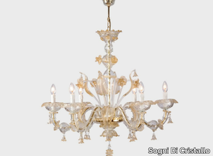 GIUNONE D'ORO - Handmade Murano glass chandelier _ Sogni Di Cristallo