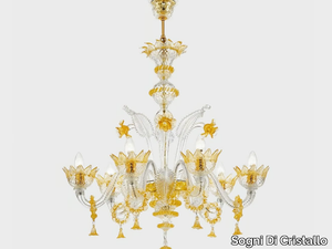 GOLD GIOVE - Murano glass chandelier _ Sogni Di Cristallo