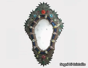 ARAGONA - Framed wall-mounted Murano glass mirror _ Sogni Di Cristallo