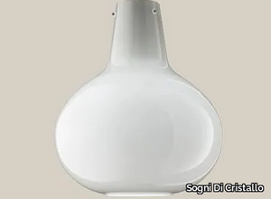 ONION #2 - Handmade blown glass pendant lamp _ Sogni Di Cristallo