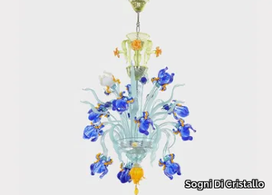 VAN GOGH IRIS - Murano glass chandelier _ Sogni Di Cristallo