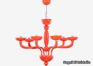 BOREALIS LIVING CORAL IN SU - Murano glass chandelier _ Sogni Di Cristallo