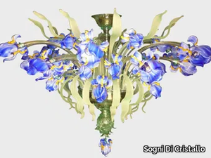 VAN GOGH IRIS ORIGINAL EDITION - Murano glass ceiling lamp _ Sogni Di Cristallo