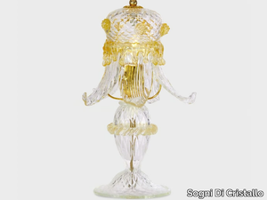 GOLD SECOLO DOWNWARD - Handmade Murano glass table lamp _ Sogni Di Cristallo