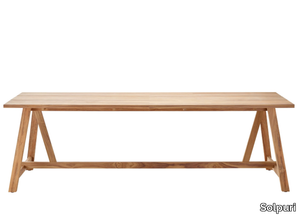 COUNTRY - Rectangular teak garden table _ Solpuri