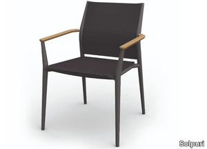 CARLA - Stackable aluminium garden chair _ Solpuri