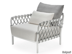 CARO - Garden armchair with armrests _ Solpuri