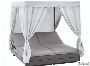 BOXX - Recliner canopy aluminium garden bed _ Solpuri