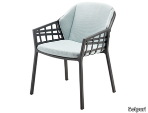BASKET - Upholstered chair with armrests _ Solpuri