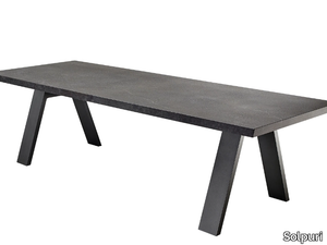 ROCK - Rectangular garden table _ Solpuri