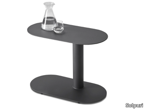 WING - Oval aluminium side table _ Solpuri